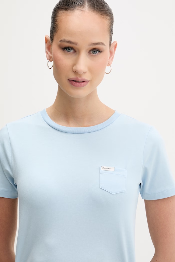 Guess Jeans tricou albastru W5RI52.J1314