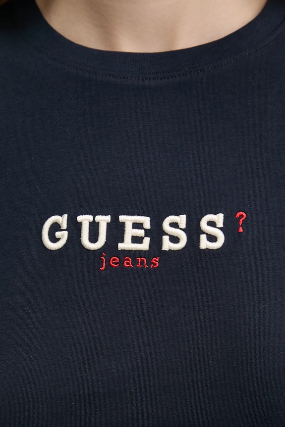 Kratka majica Guess Jeans W5RI54.J1314 mornarsko modra