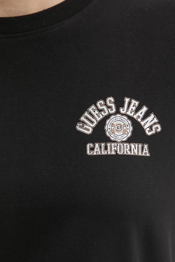 Μπλουζάκι Guess Jeans W5RI55.J1314 μαύρο