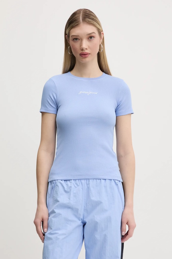 Tričko Guess Jeans modrá W5RI57.KA0H1