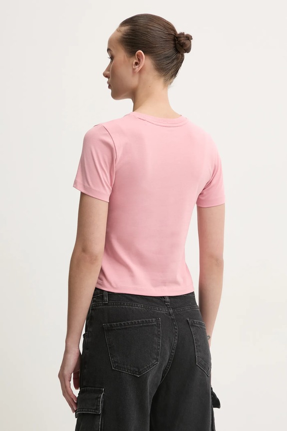 Ρούχα Μπλουζάκι Guess Jeans W5RI59.J1314 ροζ