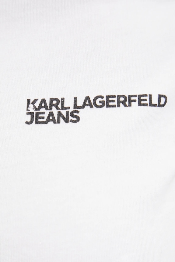 Karl Lagerfeld Jeans T-shirt damski bawełniany A1W17004 biały
