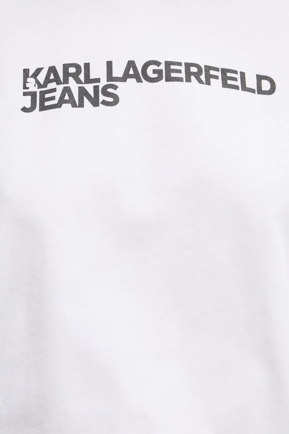 Karl Lagerfeld Jeans tričko dámske bavlnené A1W17005 biela