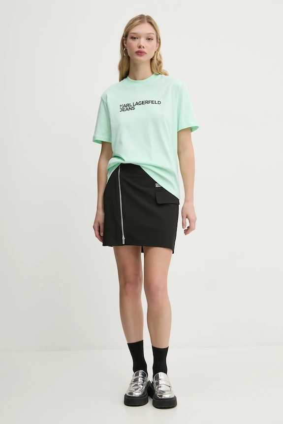 Karl Lagerfeld Jeans t-shirt női pamut A1W17005 zöld AA00