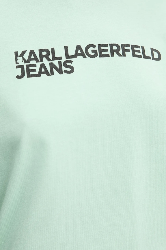Karl Lagerfeld Jeans t-shirt női pamut A1W17005 zöld