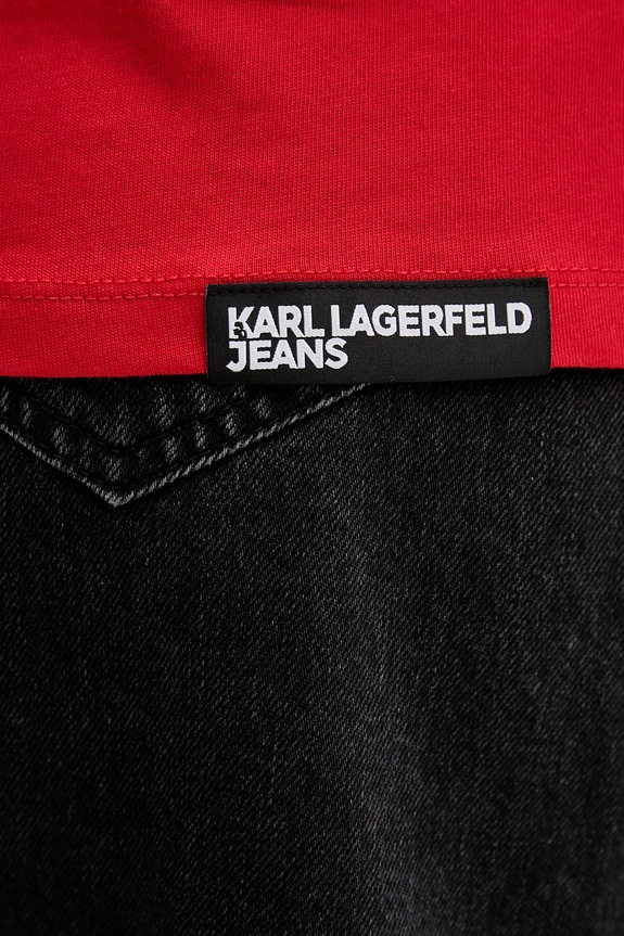 Karl Lagerfeld Jeans tričko dámske bavlnené A1W17005 červená