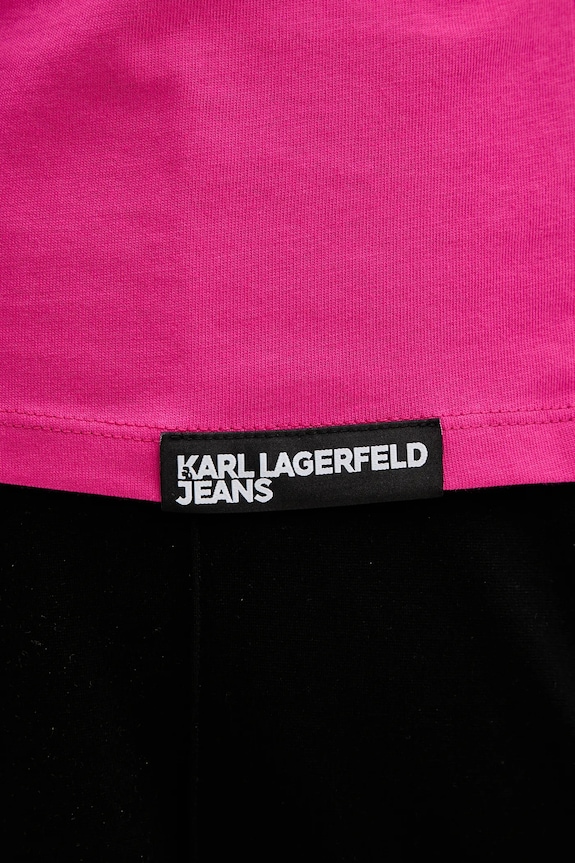 Karl Lagerfeld Jeans tričko dámske bavlnené A1W17005 ružová