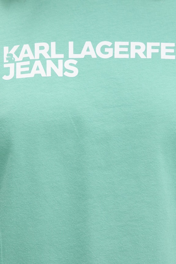 Karl Lagerfeld Jeans tričko dámske bavlnené A1W17005 zelená