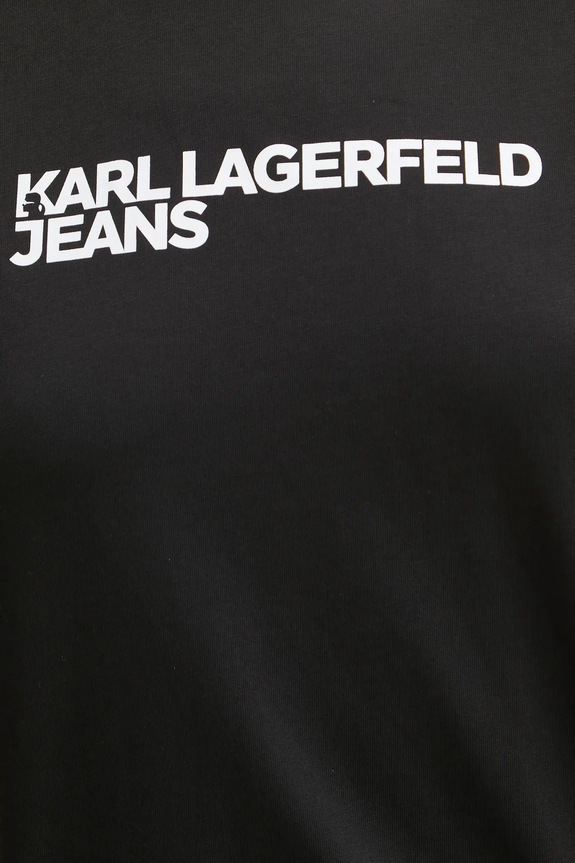 Karl Lagerfeld Jeans tričko dámske bavlnené A1W17005 čierna