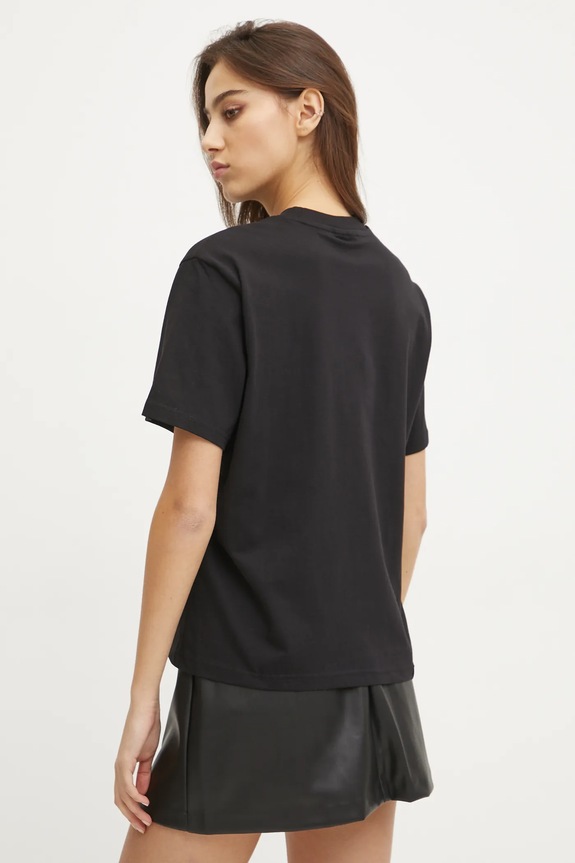 Odzież Karl Lagerfeld Jeans t-shirt damski bawełniany A1W17031 czarny