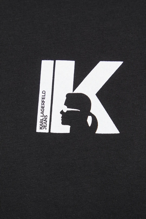 Karl Lagerfeld Jeans t-shirt damski bawełniany A1W17031 czarny