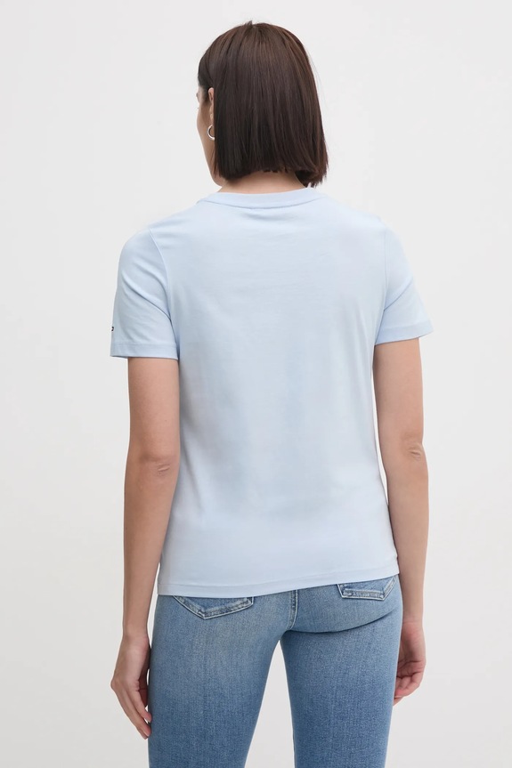 Îmbrăcăminte Tommy Hilfiger tricou din bumbac WW0WW43895 albastru