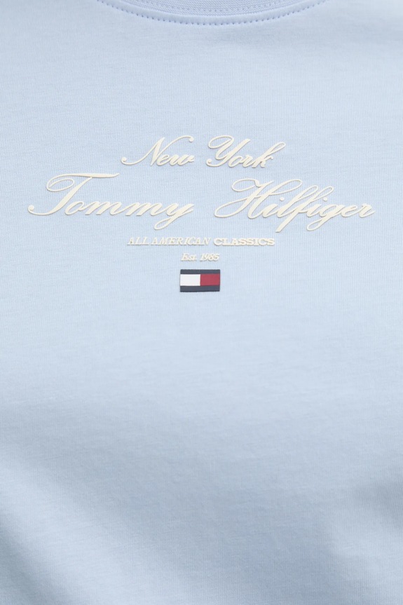 Tommy Hilfiger tricou din bumbac WW0WW43895 albastru