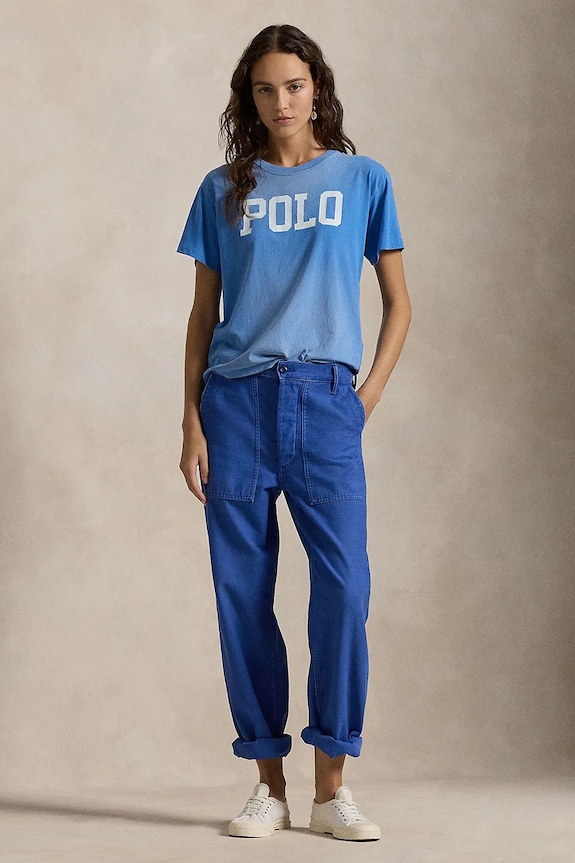 Oblečení Bavlněné tričko Polo Ralph Lauren 211959617 modrá