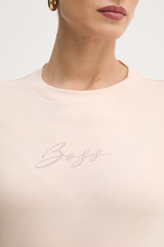 BOSS Orange T-shirt damski bawełniany C Esogo 2 MA crystal pomarańczowy 50538826