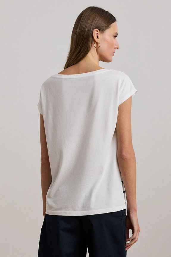 Lauren Ralph Lauren t-shirt 200957677 biały SS25