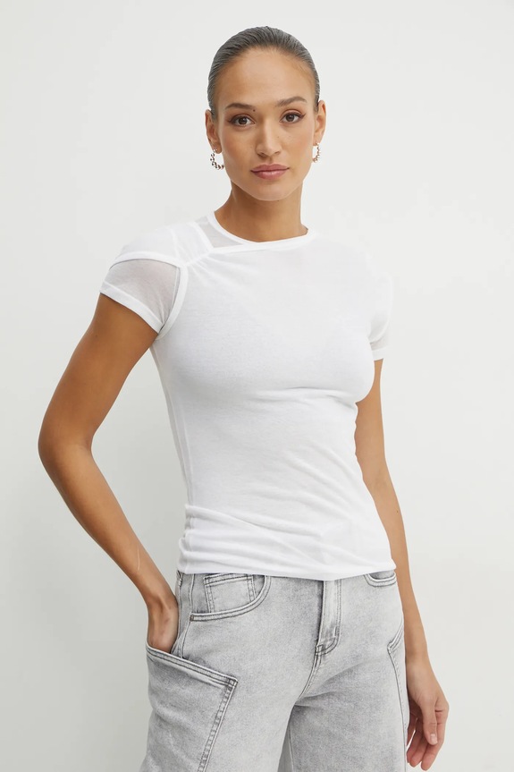 Μπλουζάκι Pinko slim λευκό 104654.A2CL