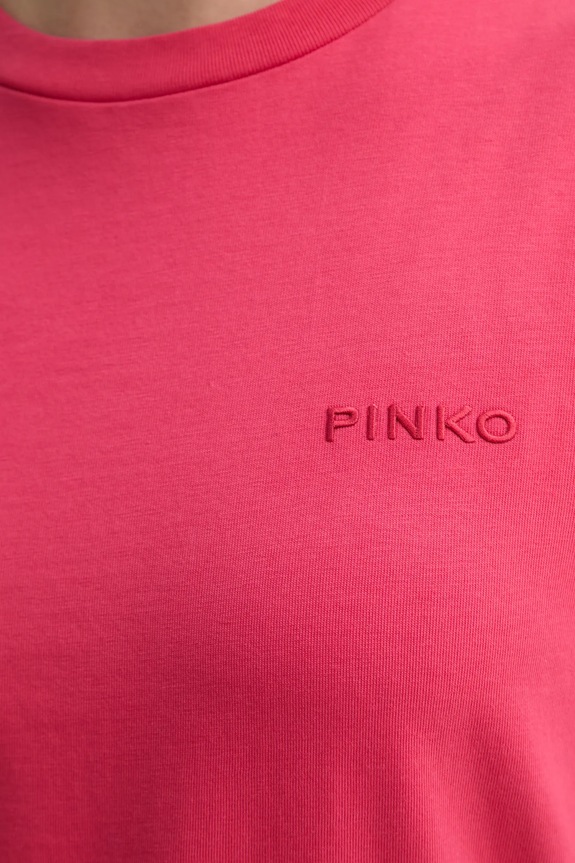 Pinko t-shirt bawełniany 101752.A2HN czerwony