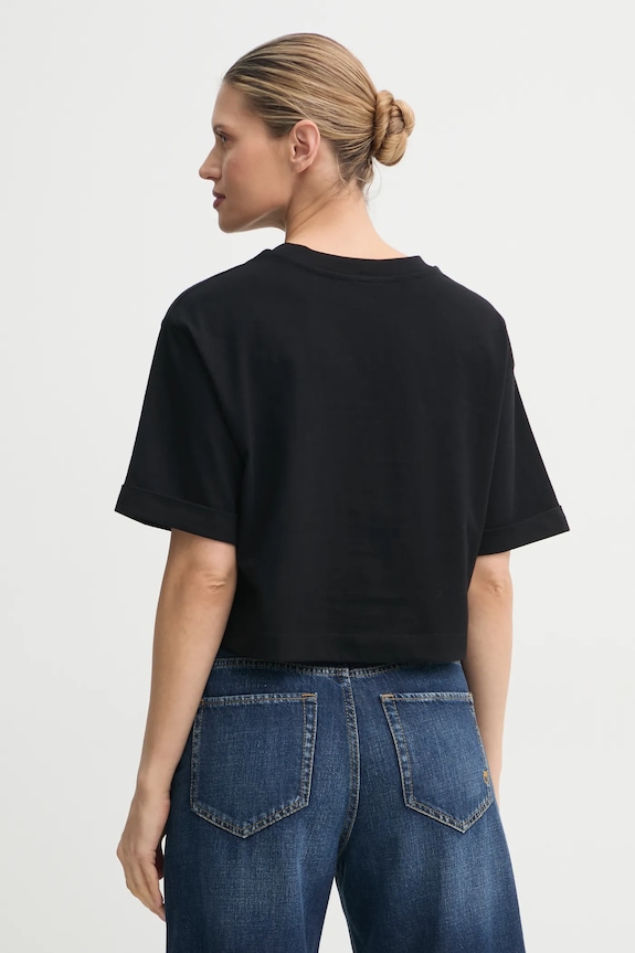 Odzież Pinko t-shirt bawełniany 104882.A2HN czarny