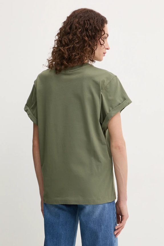 Odzież Pinko t-shirt bawełniany 104605.A2D1 zielony