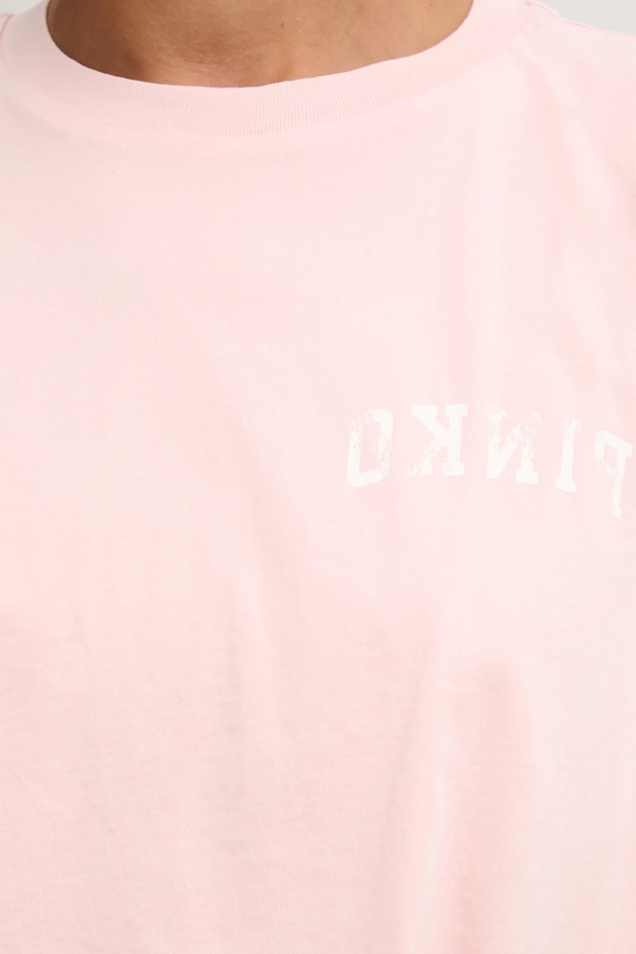 Pinko t-shirt bawełniany 104257.A2C0 różowy