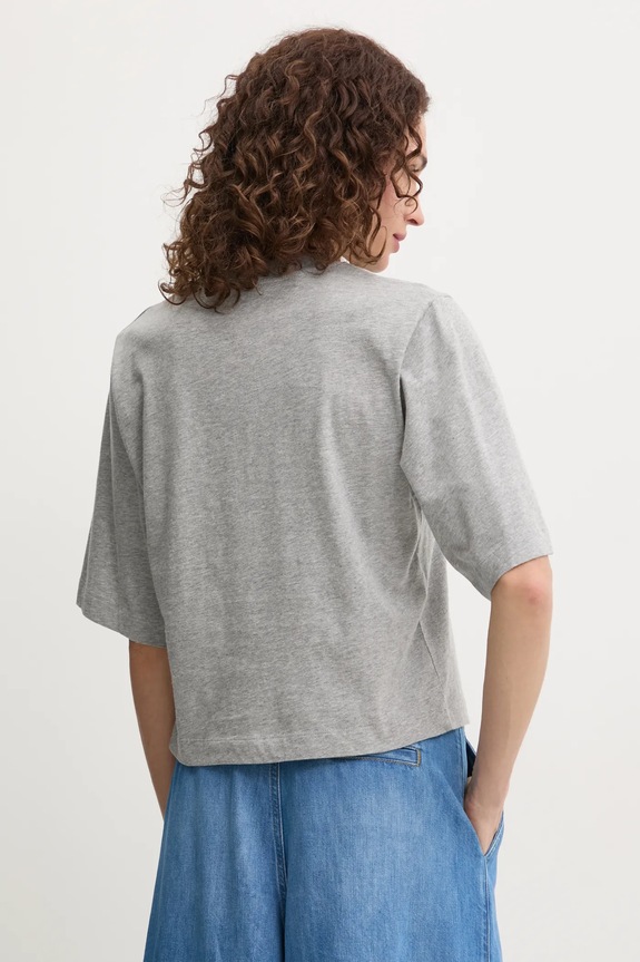 Pinko tricou din bumbac 104604.A2F8 gri SS25
