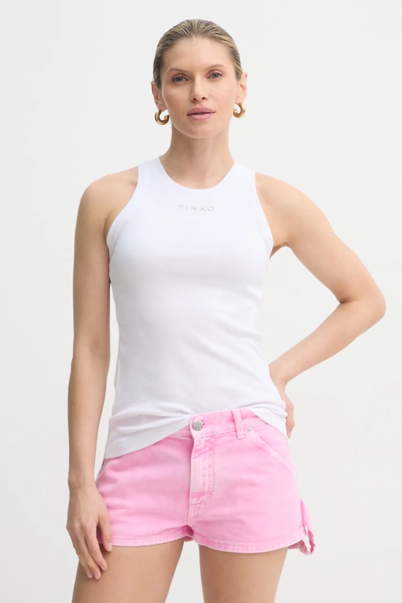 Pinko top imprimeu alb 100822.A2C1