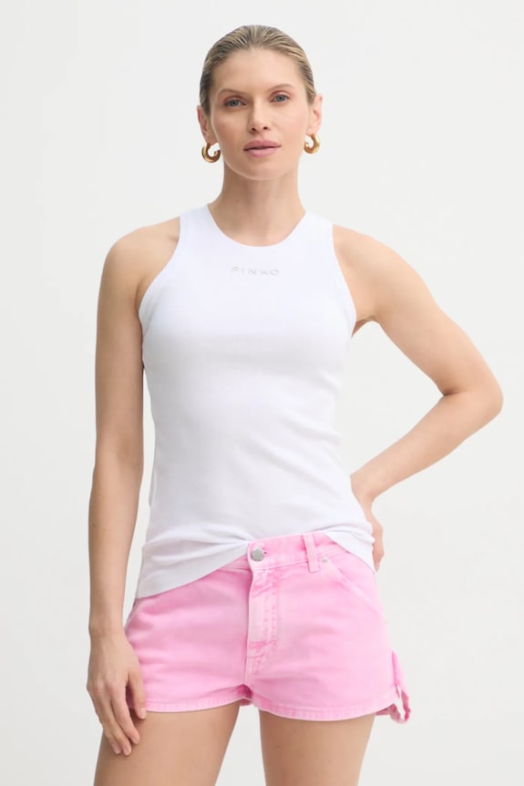 Pinko top imprimeu alb 100822.A2C1