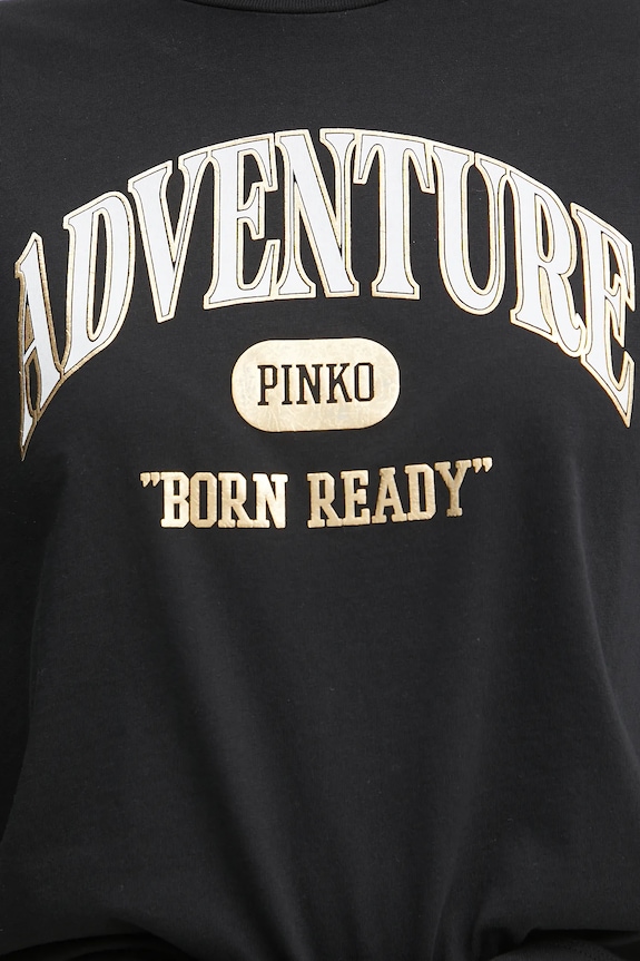 Pinko t-shirt bawełniany 104604.A2CS czarny