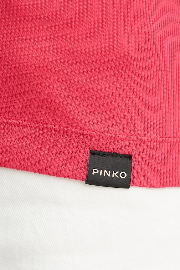 Pinko top bawełniany 105001.A2IA różowy