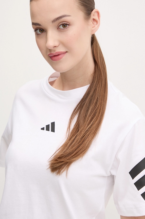 Bavlnené tričko adidas Future Icons biela JE0238
