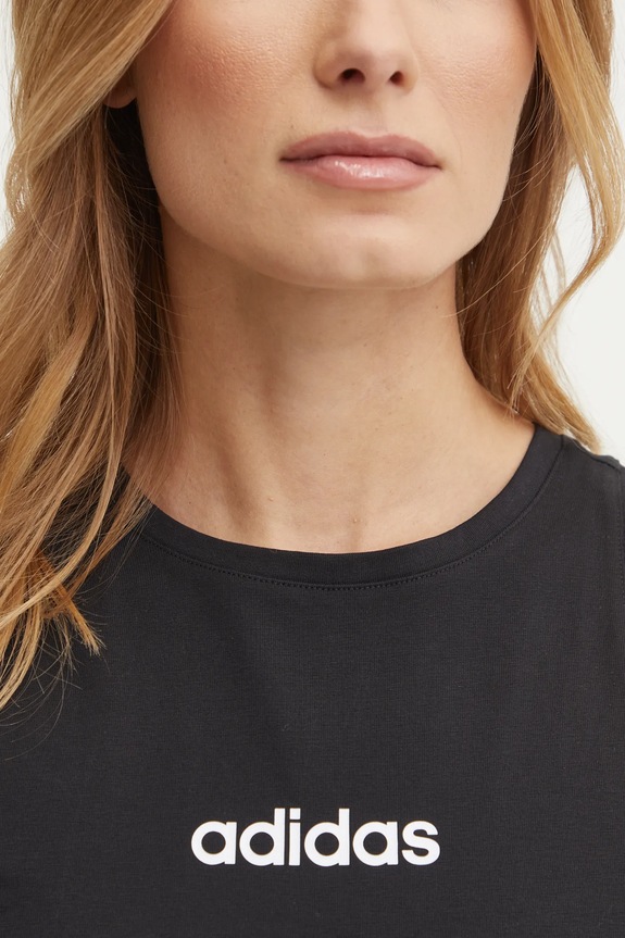 Top adidas Essentials Linear JC5798 čierna