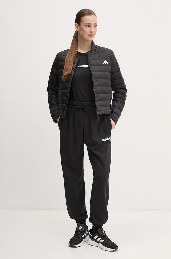 Pamučna majica adidas Essentials Linear JC8238 crna SS26