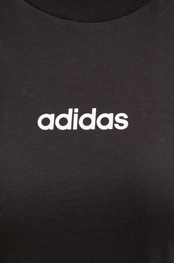 Pamučna majica adidas Essentials Linear JC8238 crna