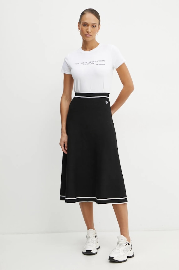 Karl Lagerfeld tricou din bumbac A1W17068 alb SS25