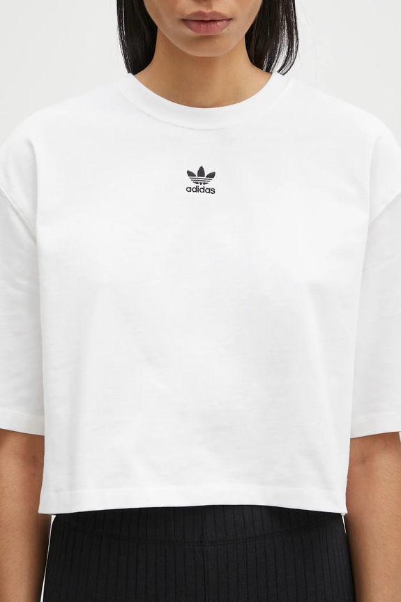 adidas Originals tricou Essential alb JJ3385