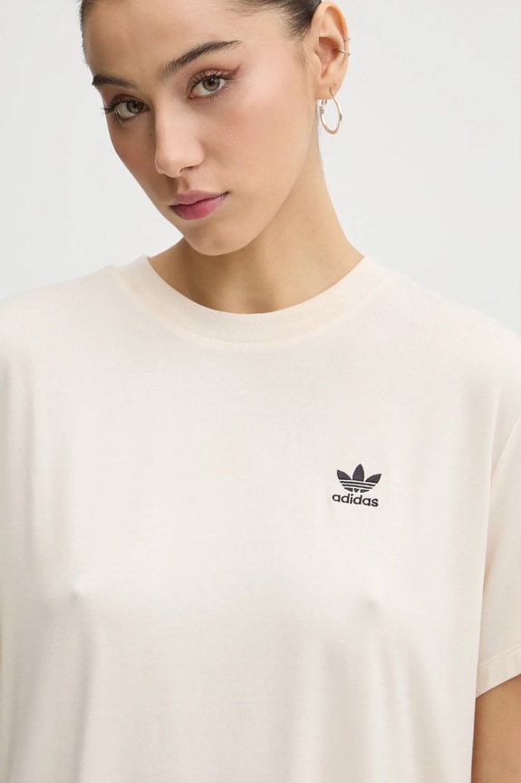 Тениска adidas Originals SNAKE TRF TEE бежов JC5747