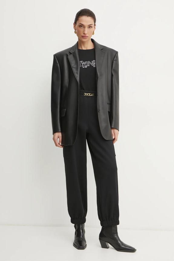 Twinset t-shirt in cotone 251TP2540 nero SS25