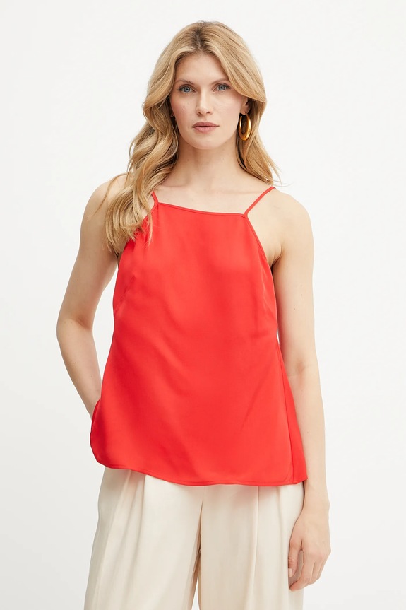 Twinset top slim rosso 251TT2192