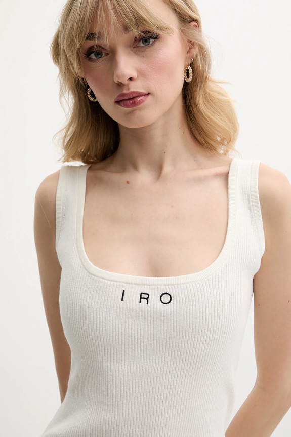 IRO top con aggiunta di lino beige WP12SORENA