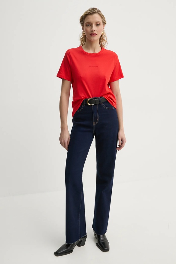 Marc O'Polo pamut póló 5000005467 piros SS25