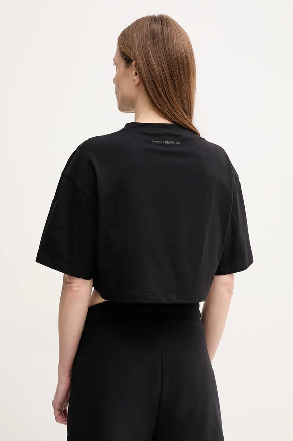 Odjeća Pamučna majica Emporio Armani EW000897.AF12573 crna