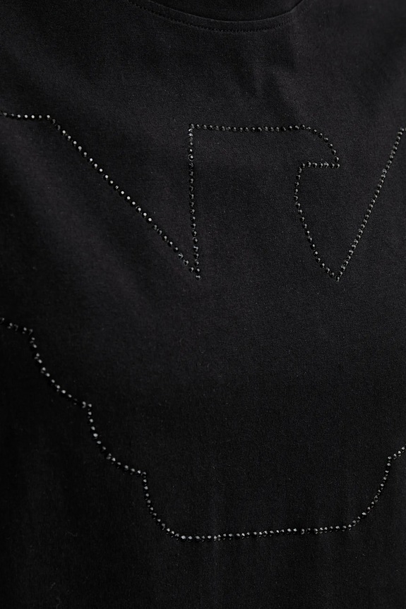 Pamučna majica Emporio Armani EW000897.AF12573 crna