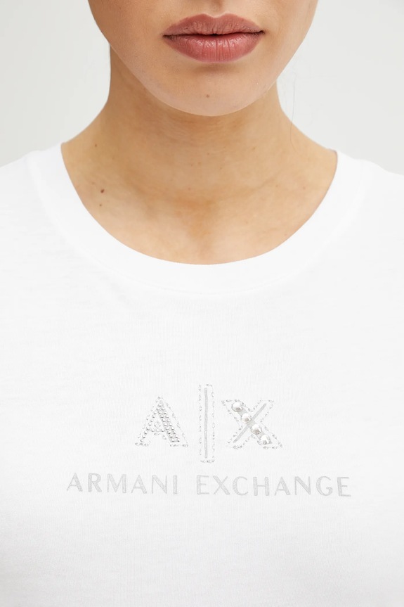 Armani Exchange t-shirt in cotone XW000386.AF10354 bianco