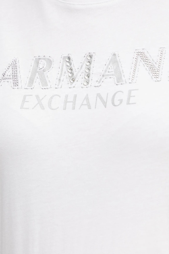 Armani Exchange t-shirt in cotone XW000387.AF10354 bianco
