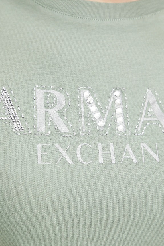 Armani Exchange t-shirt in cotone XW000387.AF10354 verde