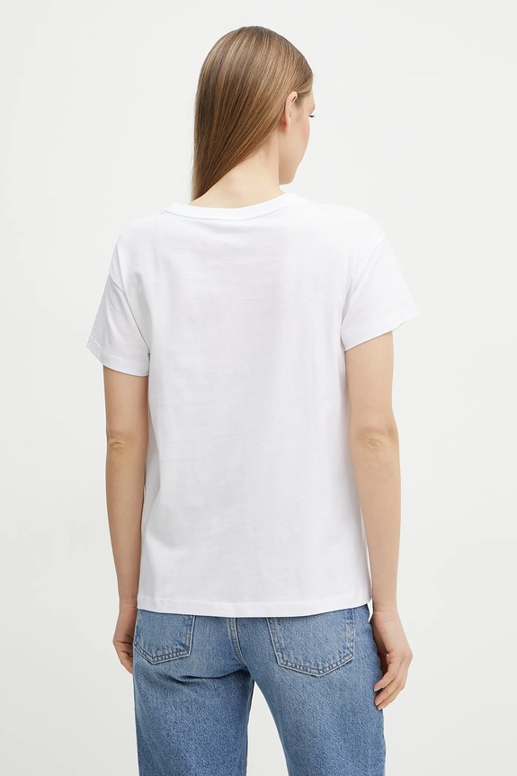 Oblačila Bombažna kratka majica Armani Exchange XW000515.AF10359 bela