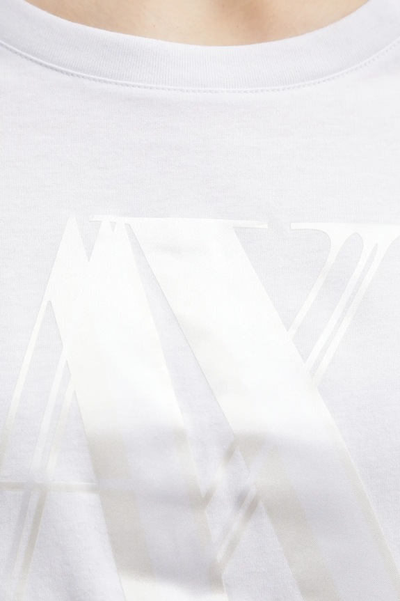 Bombažna kratka majica Armani Exchange XW000515.AF10359 bela