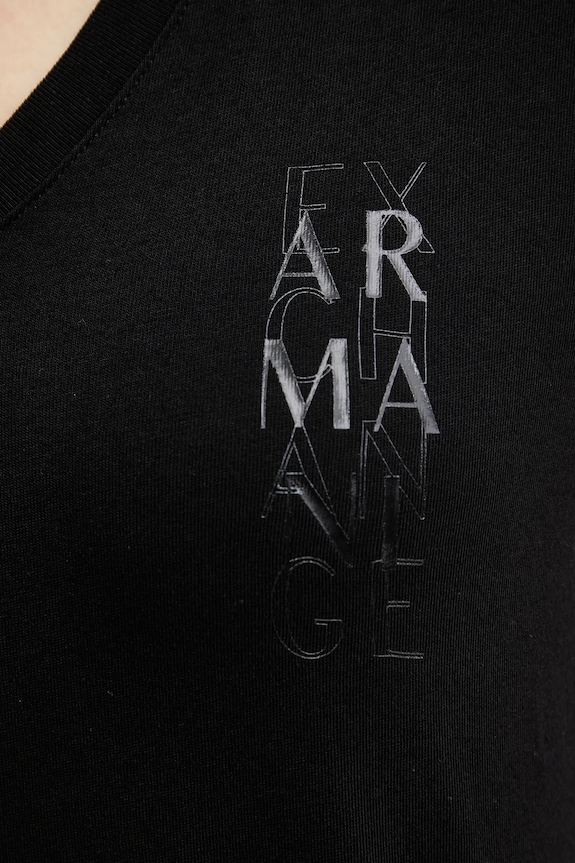 Armani Exchange t-shirt bawełniany czarny XW000527.AF10356