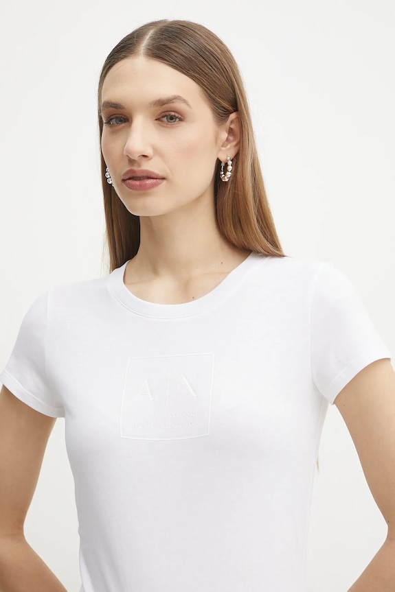 Armani Exchange t-shirt bawełniany biały XW000530.AF10359
